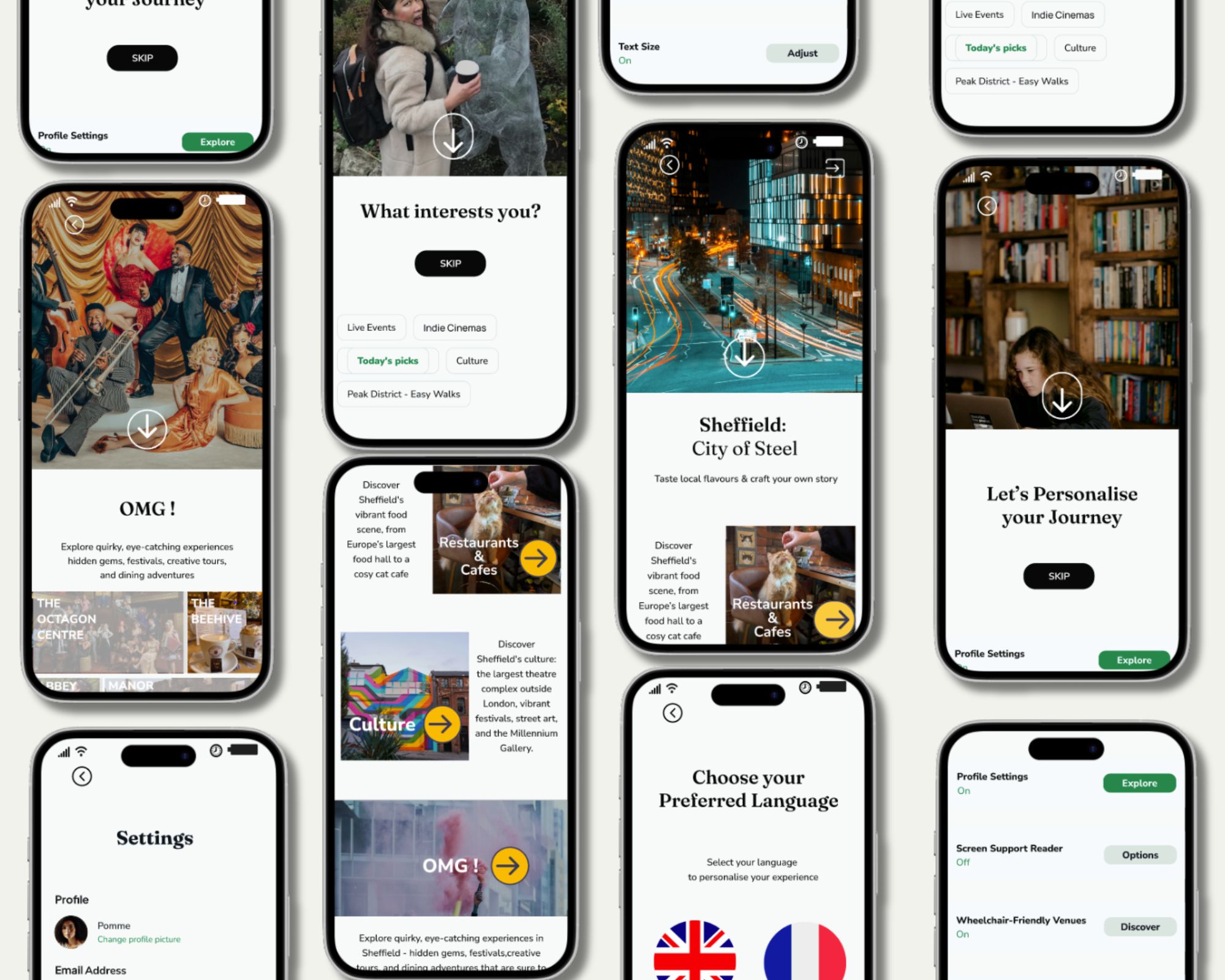 Initial features visual (collage)