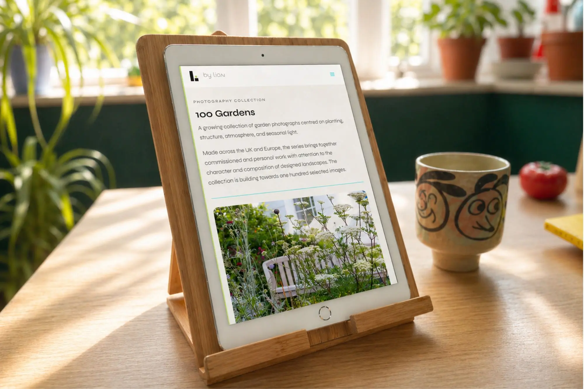 UX/UI website and mobile interface design work by L by Lian.