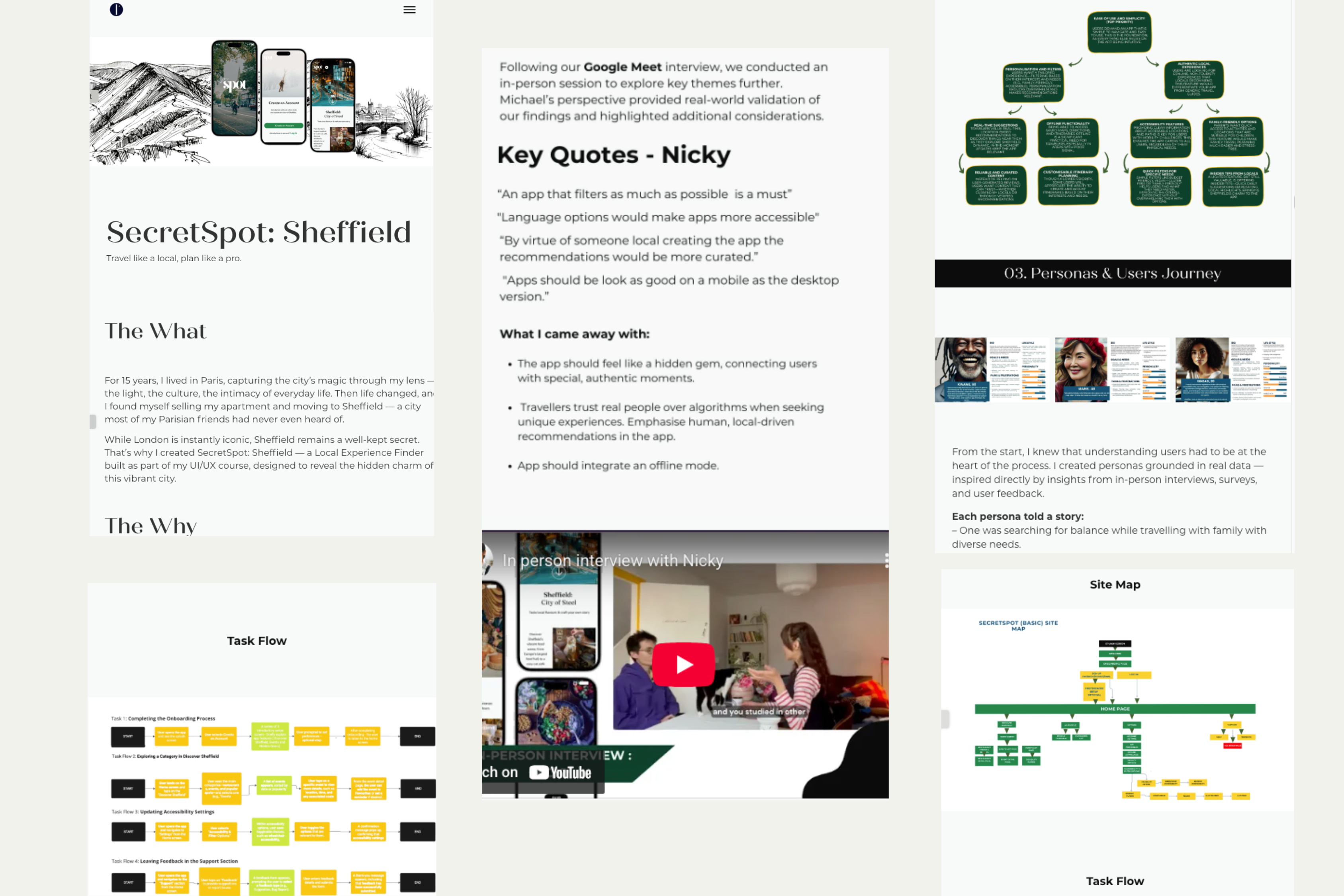 Screenshot of the previous mobile-first web design portfolio built with Adobe Portfolio.