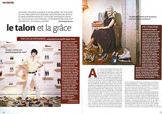 Ines de la Fressange and Fifi Chachnil for Madame Figaro editorial